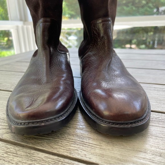 Calvin Klein Pierson Chelsea Brown Leather Mid-Calf Boots Men’s Size 11.5 - Picture 6 of 9